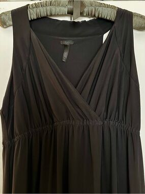Soma Black Sleeveless Maxi Dress with Surplice Bodice